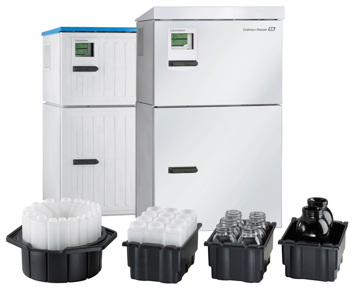 다양한 샘플 병 구성과 호스를 갖춘 Liquistation 및 Liquiport 자동 용수 샘플러