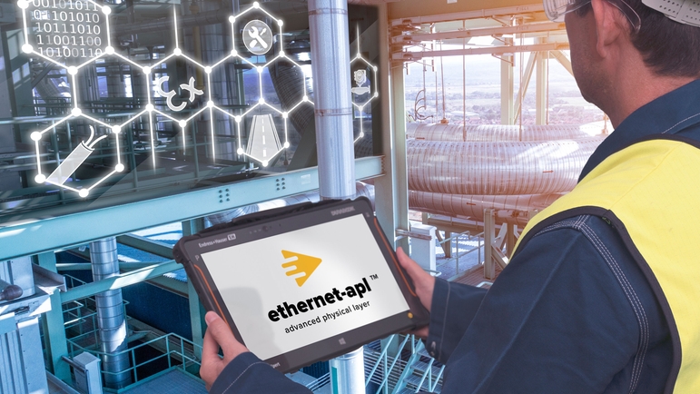 화학 플랜트 내 Ethernet-APL