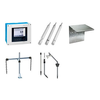 SAC measuring point with optical SAC sensor for wastewater outlet