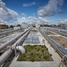 Wastewater treatment plant ARA Basel, view over the SBR